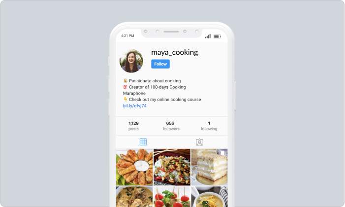 Maya cooking Instagram page